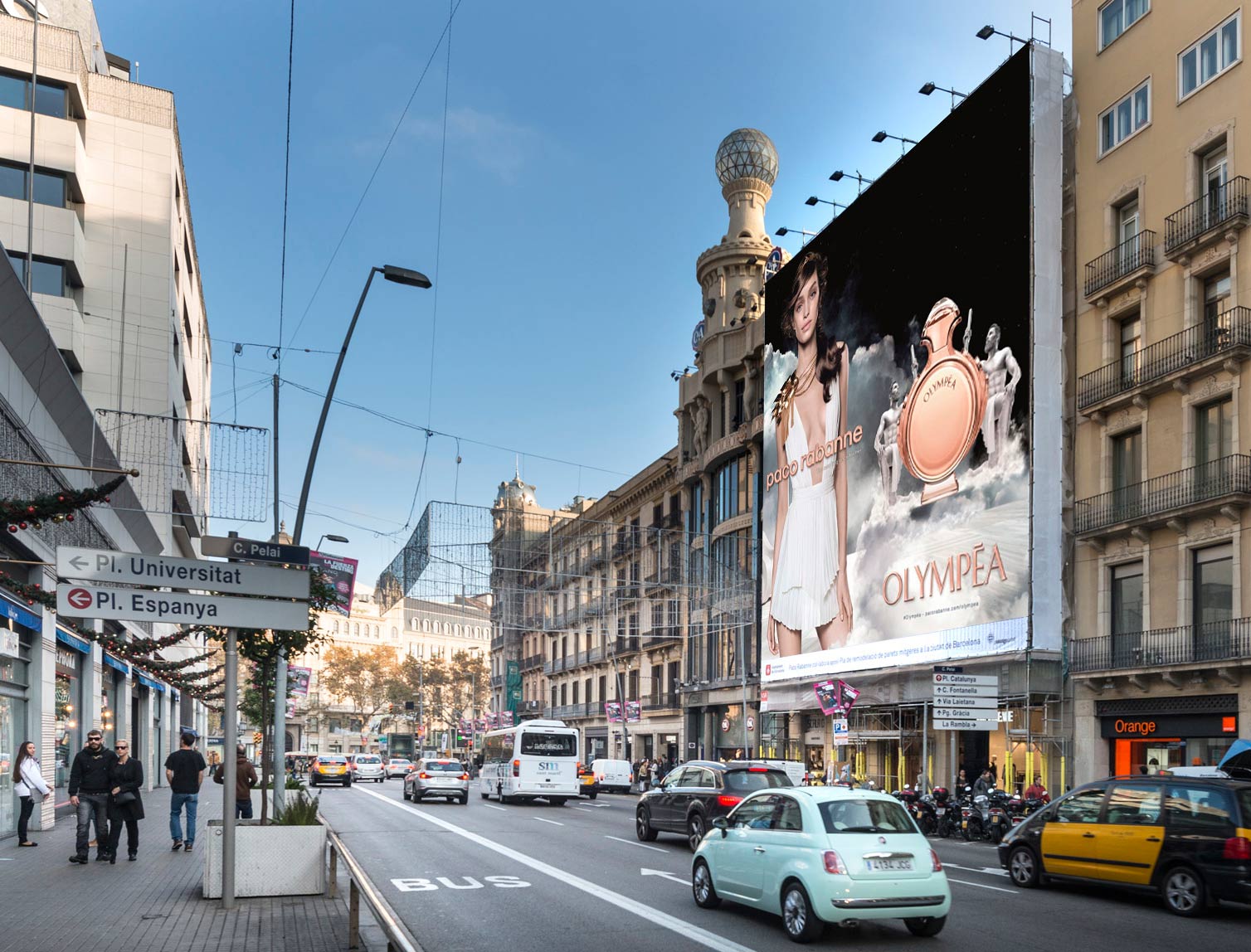 lona-publicitaria-barcelona-paco-rabanne-puig-olympea-pelayo-vsa-comunicacion